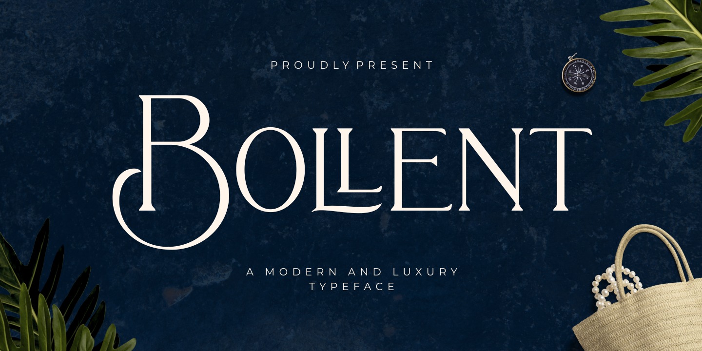 Пример шрифта Bollent